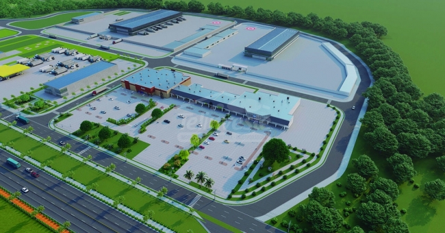 Lotes industriais e comerciais em frente a Heineken