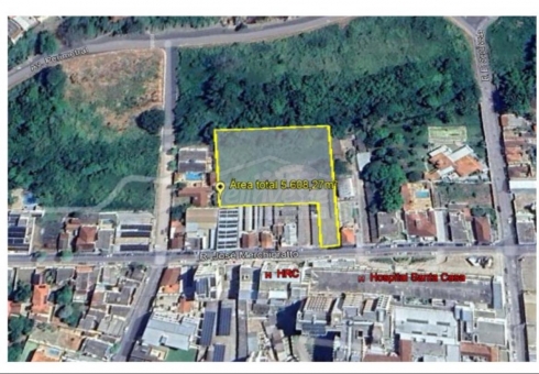 &Aacute;REA A VENDA AO LADO DO HOSPITAL SANTA CASA 