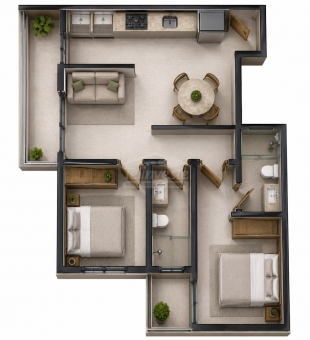 APARTAMENTOS EM CONTRU&Ccedil;&Atilde;O NO BAIRRO BELA VISTA 