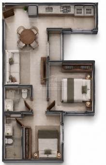 APARTAMENTOS EM CONTRU&Ccedil;&Atilde;O NO BAIRRO BELA VISTA 